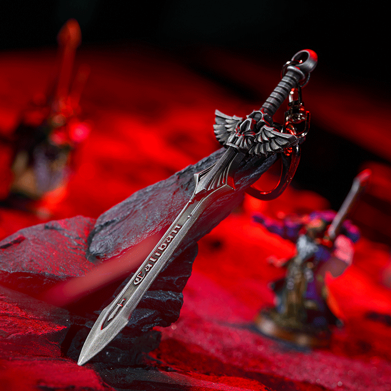 Starforged Warhammer 40K Dark Angels Sword of Caliban  2023 New Men's Keychain Christmas Gift Boyfriend